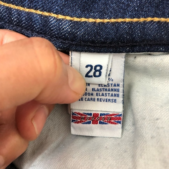 Hudson Made Usa Style W170DSX Mid Rise 2 Button Zipper Bootcut Dark Wash Jean 28 - Picture 10 of 16